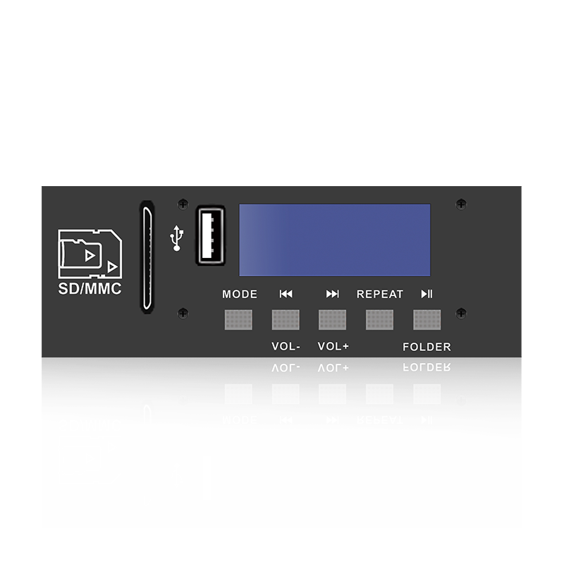 LCD6220: Femknapps SD/USB-kontakt LCD-skjerm MP3-spiller med Bluetooth, TWS