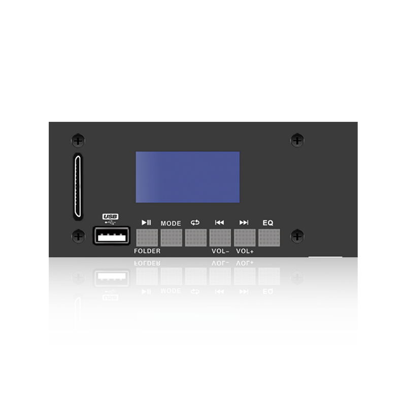 LCD6226: Seksknapps SD/USB-kontakt LCD-skjerm MP3-spiller med Bluetooth, TWS