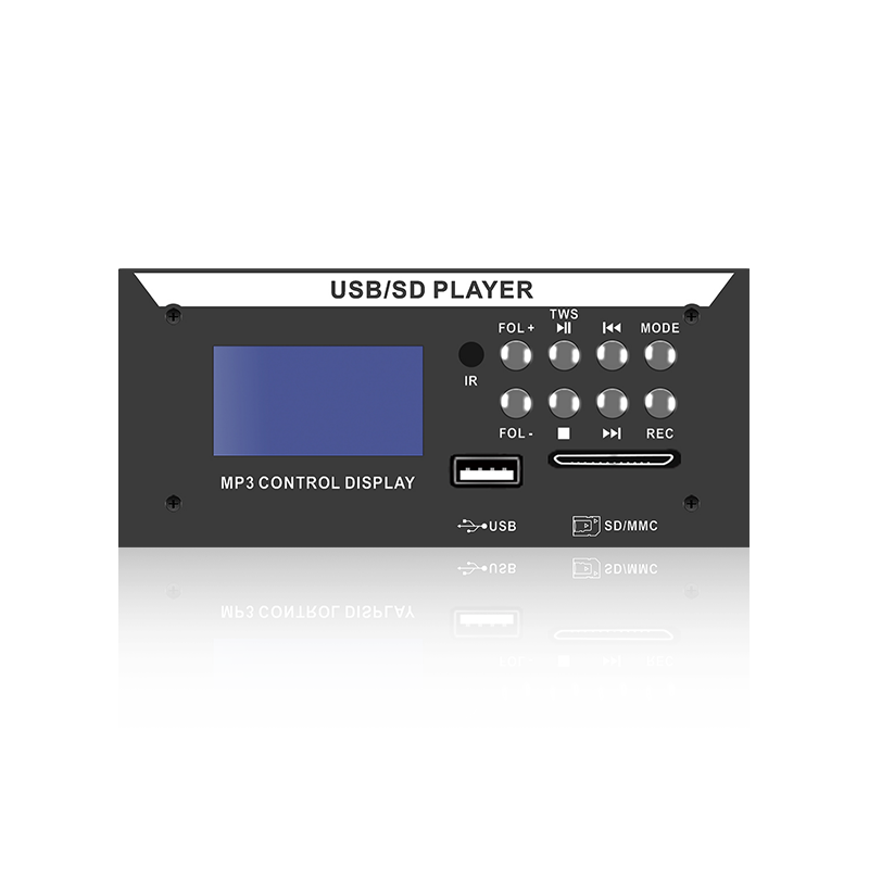 LCD8226: Åtteknapps IR-fjernkontroll SD/USB-kontakt LCD-skjerm MP3-spiller med Bluetooth, TWS