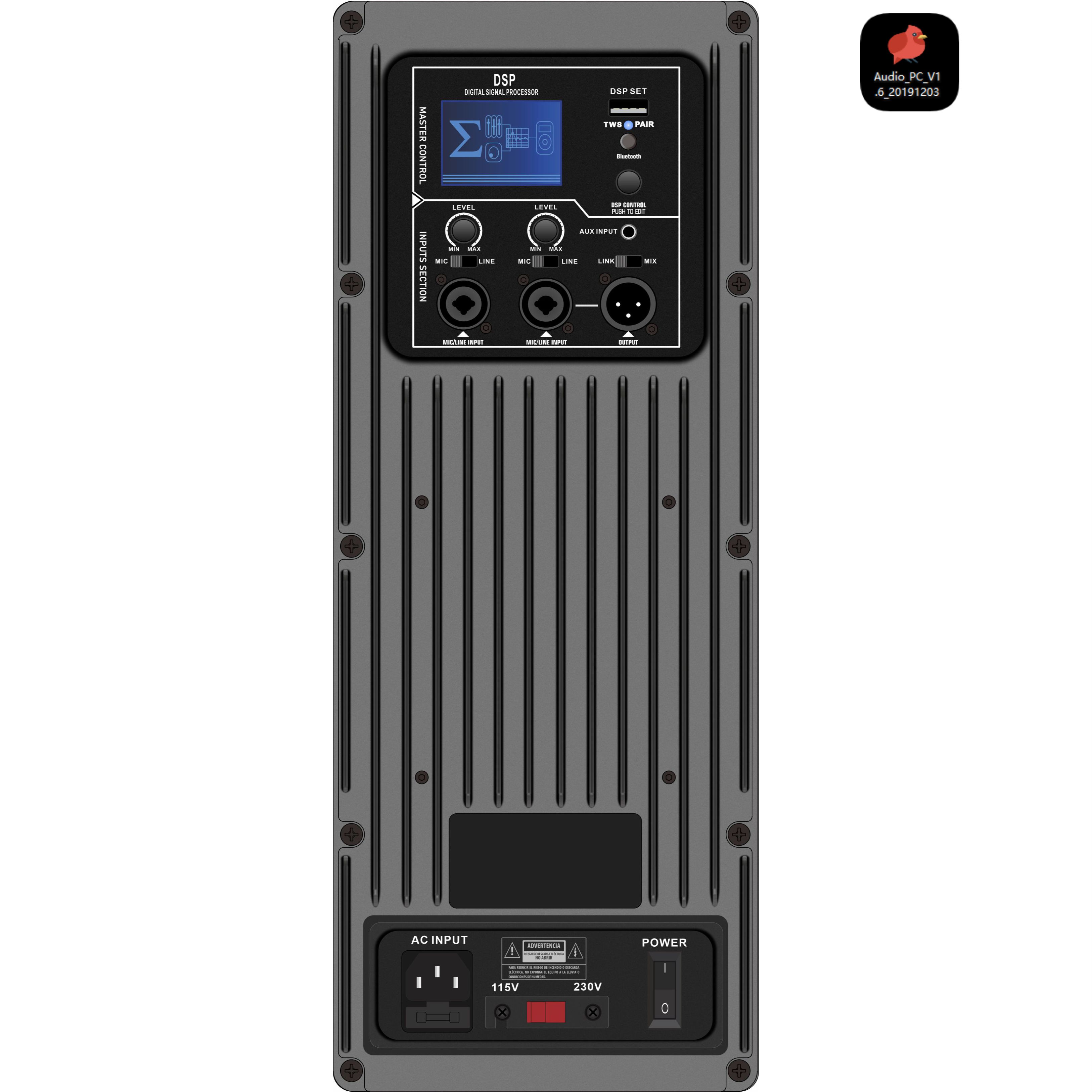 DSP1803 DSP Full-range drevet forsterker