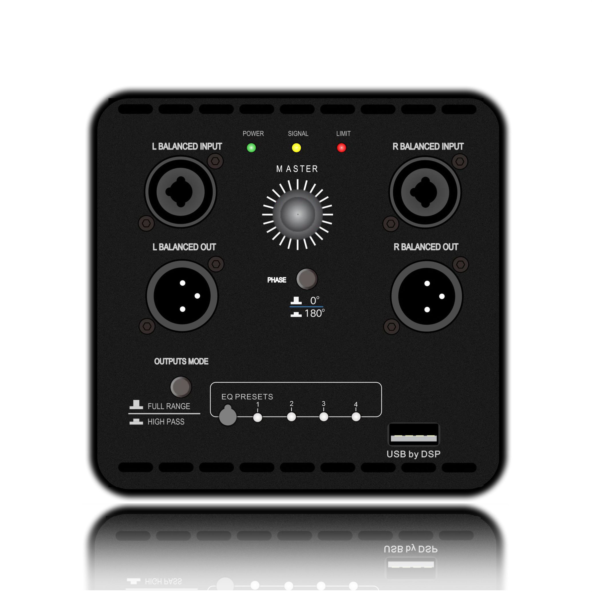 DSP1904: Kan samles med profesjonell PA subwoofer