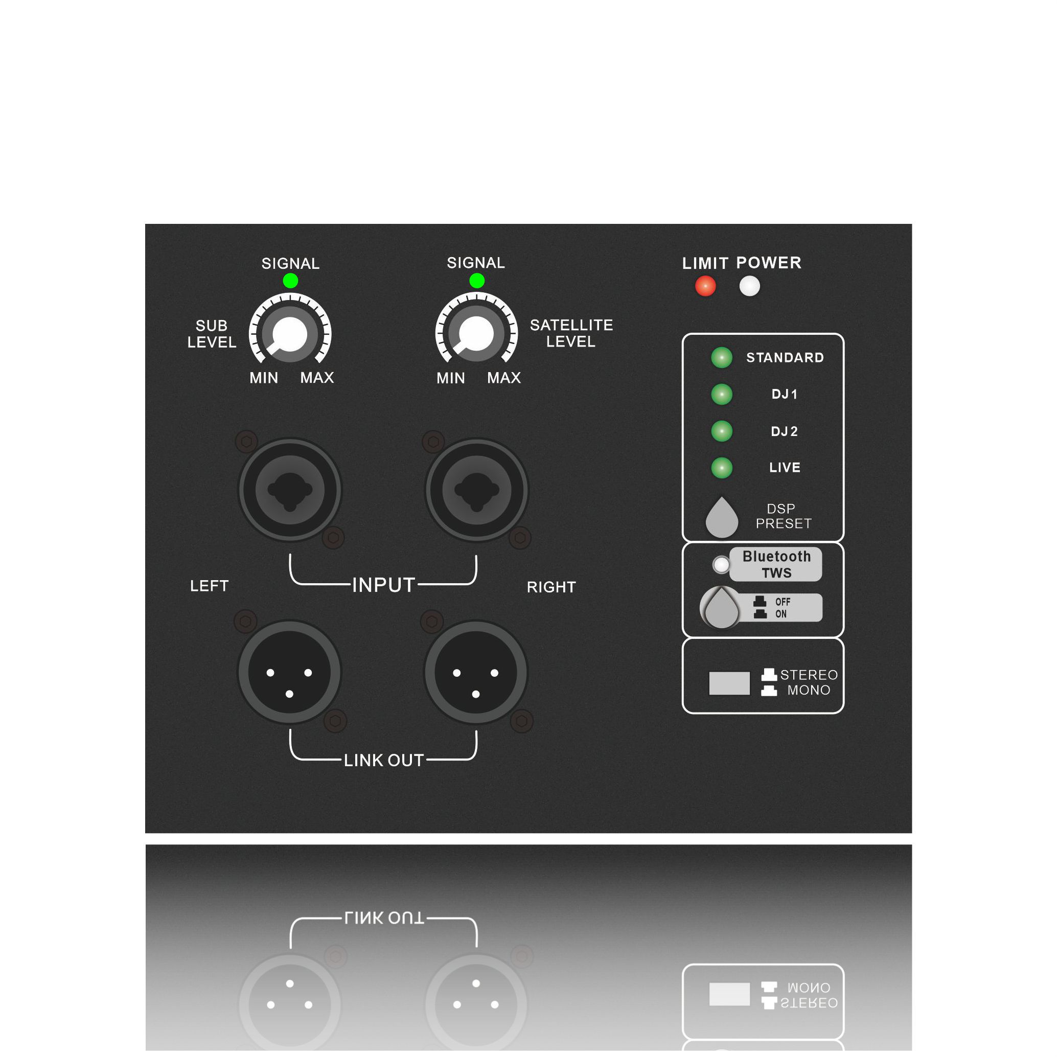 DSP1903SUB-serien drevet subwoofer 1.1 / 2.1 / 2.2 kanalsystem