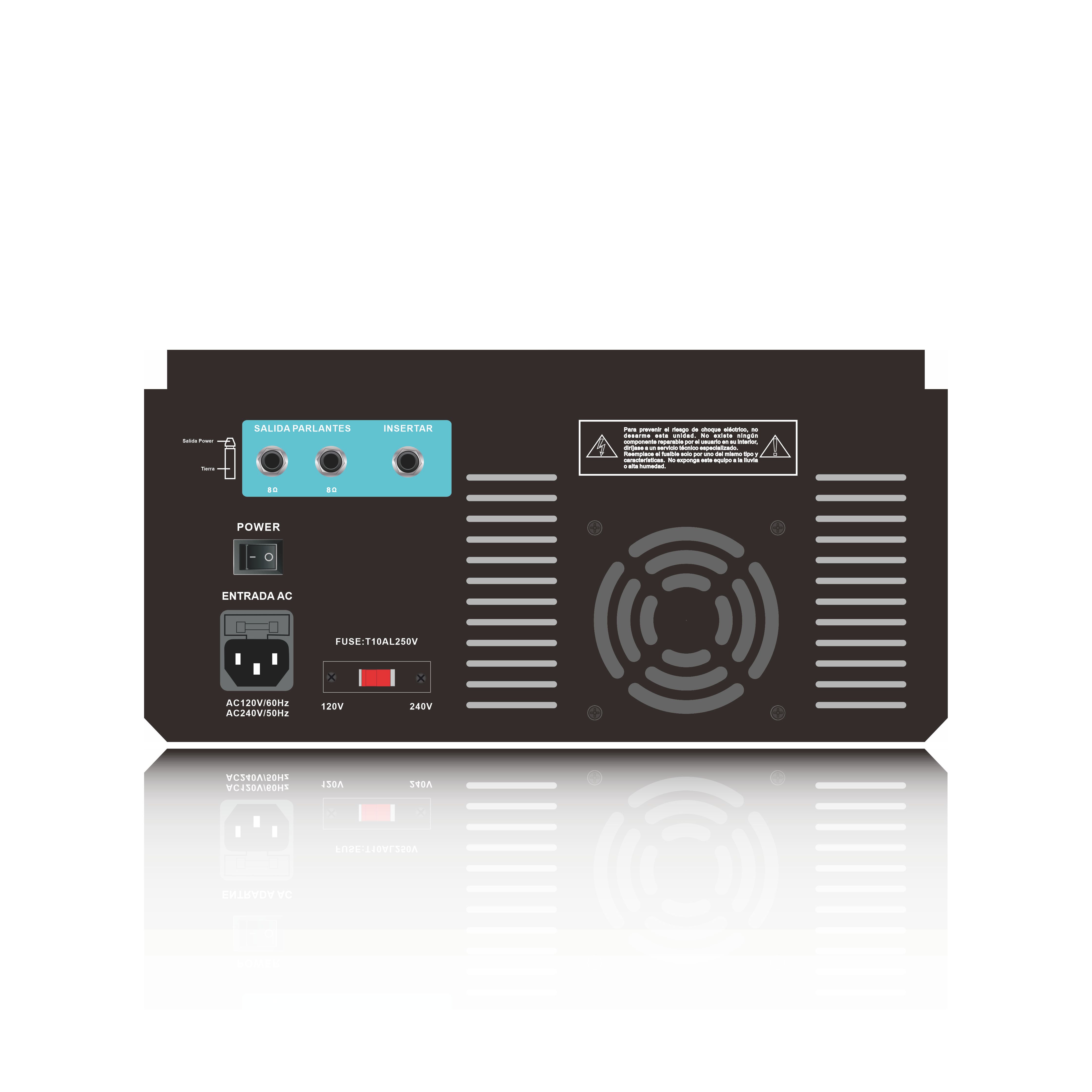 4-kanals drevet Bluetooth karaoke-mikserforsterker SB4200