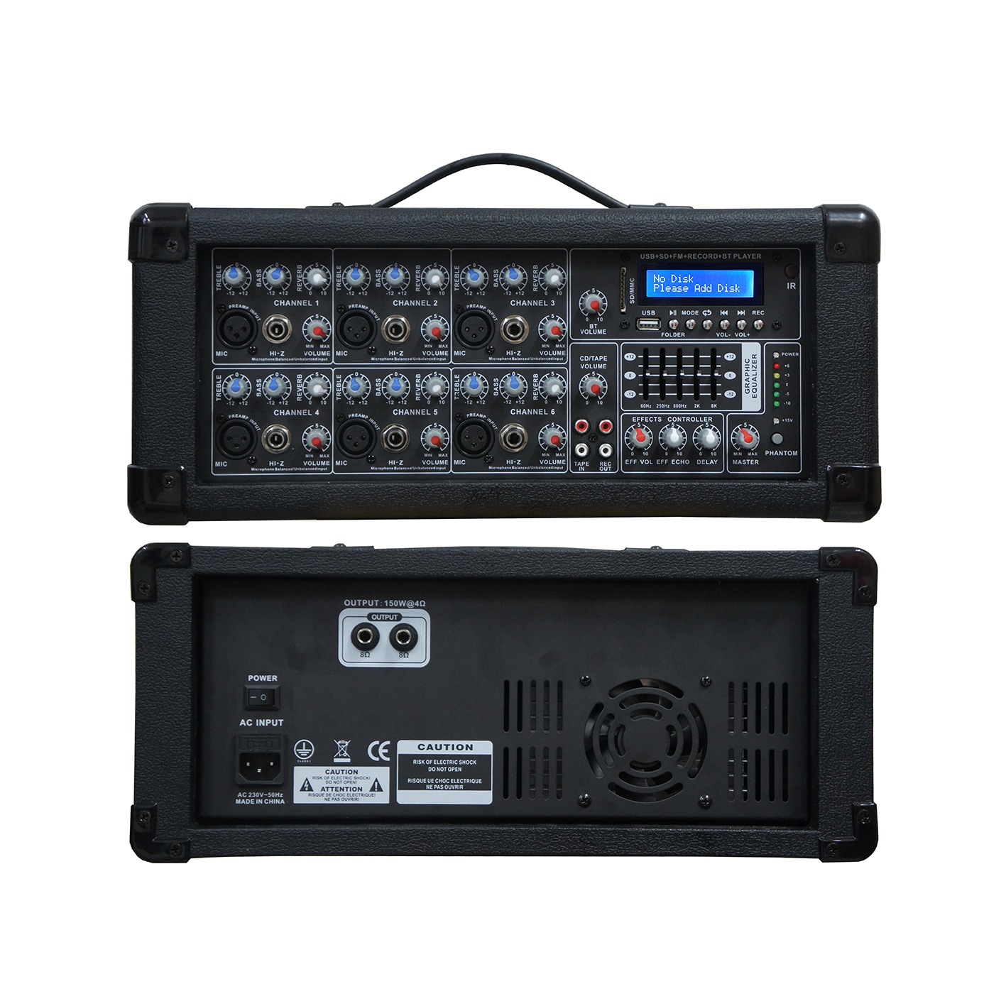 Woodbox 6 kanals drevet mikser SB6200